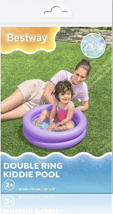pishinë e fryshme për fëmijë, Bestway, Mikro, 61x15 cm 21 L, vinil, vjollcë