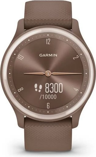 Smartwatch Garmin vívomove Sport, OLED, GPS, ngjyrë ari rozë