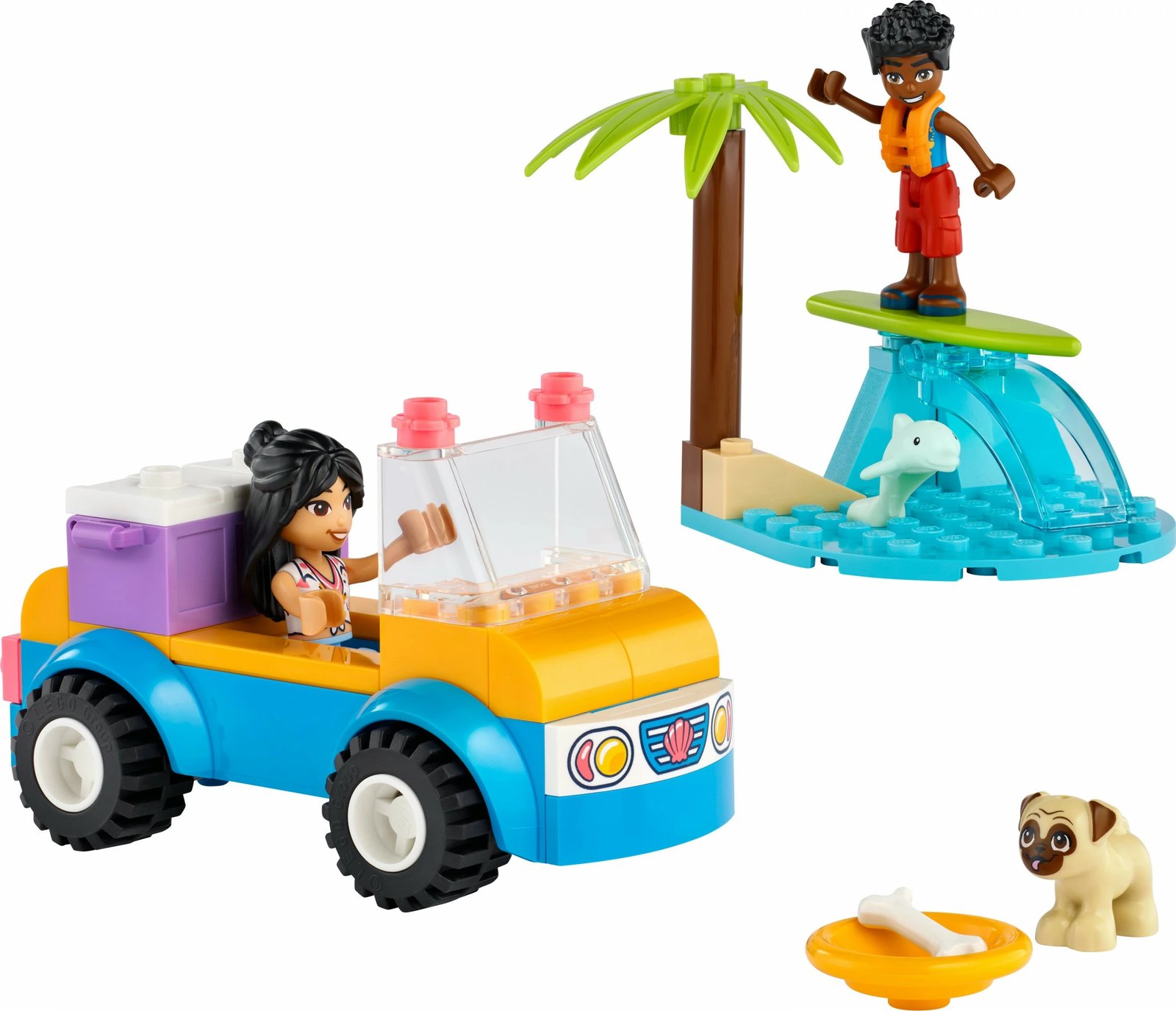 Set ndërtimi LEGO Friends Beach Buggy Fun, 61 pjesë, shumëngjyrësh