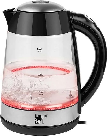 Ibrik elektrik Lafe CEG015, 1.7L, 2200W, xham, i zi/çelik