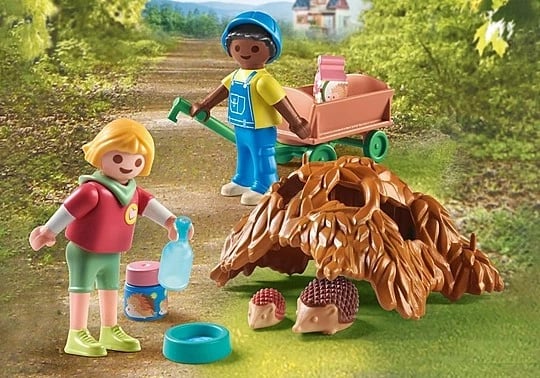 Set lodrash Playmobil My Life 71512, kujdesi për iriqët, 18 pjesë