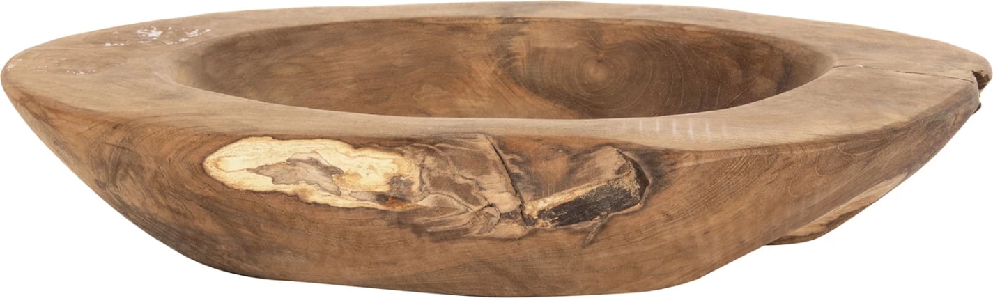 Enë dekorative për tavolinë YOKI FH9628 dru tik Φ39x6.5H cm