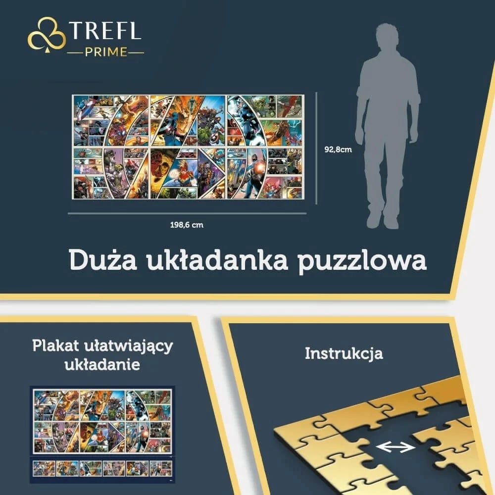 Puzzle Trefl Avengers 81022, 9000 pjesë, Marvel, me poster