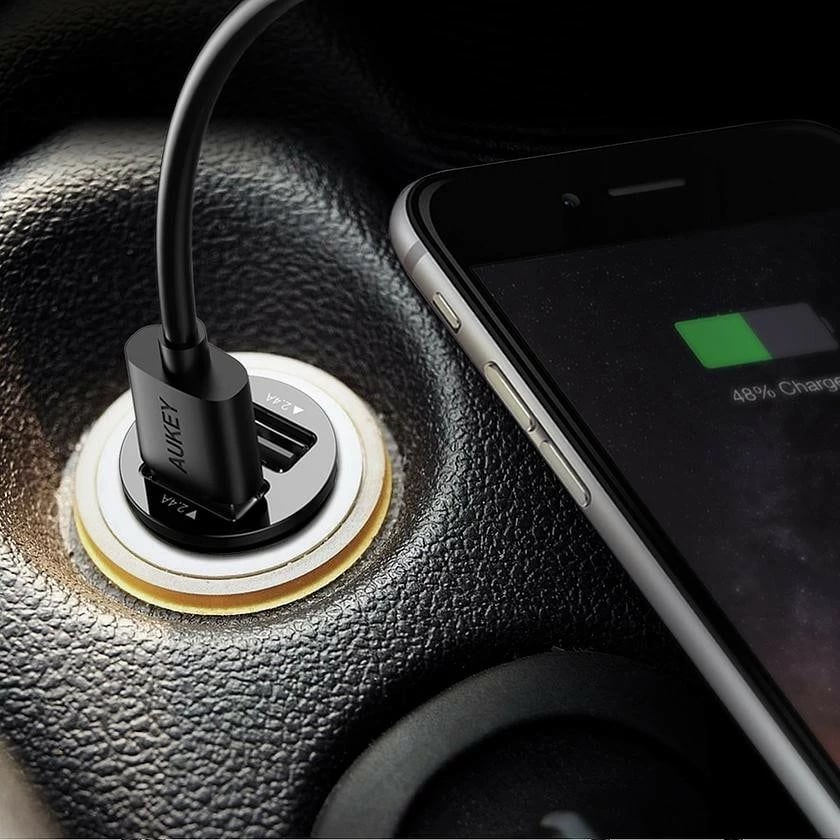 Karikues veture AUKEY CC-S1, 2xUSB AiPower, 24W, i zi