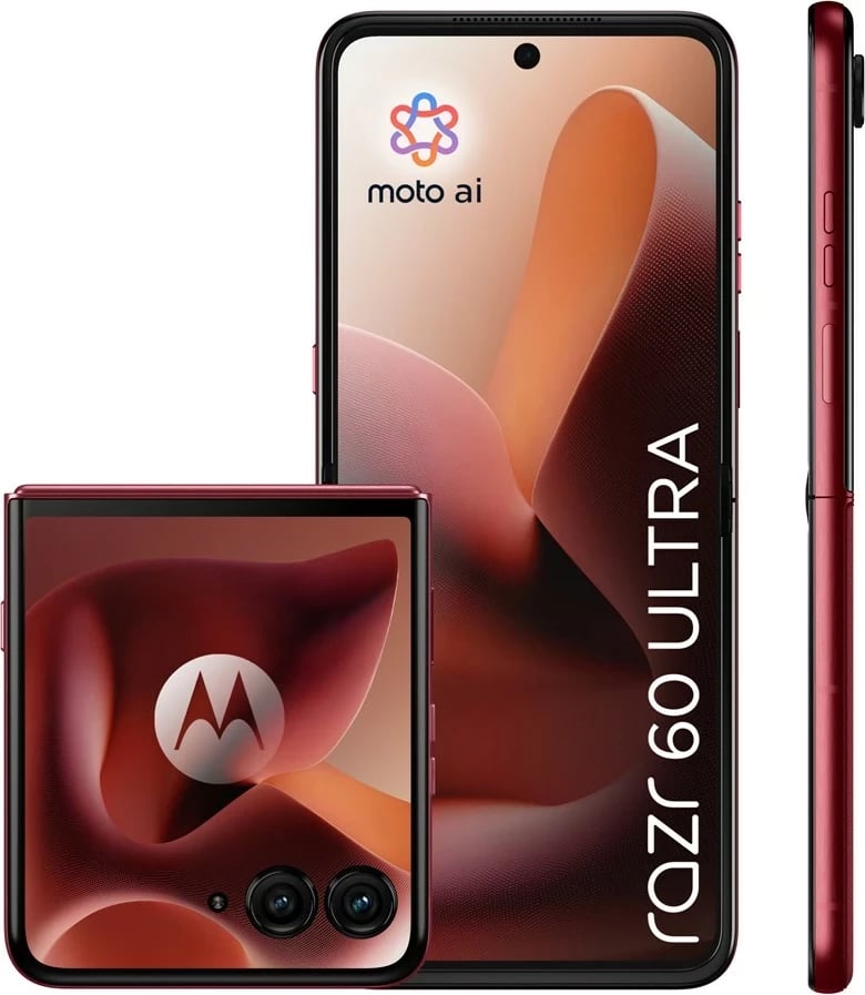 Celular Motorola razr 60 ultra, 16 GB RAM, 512 GB, Bordeaux