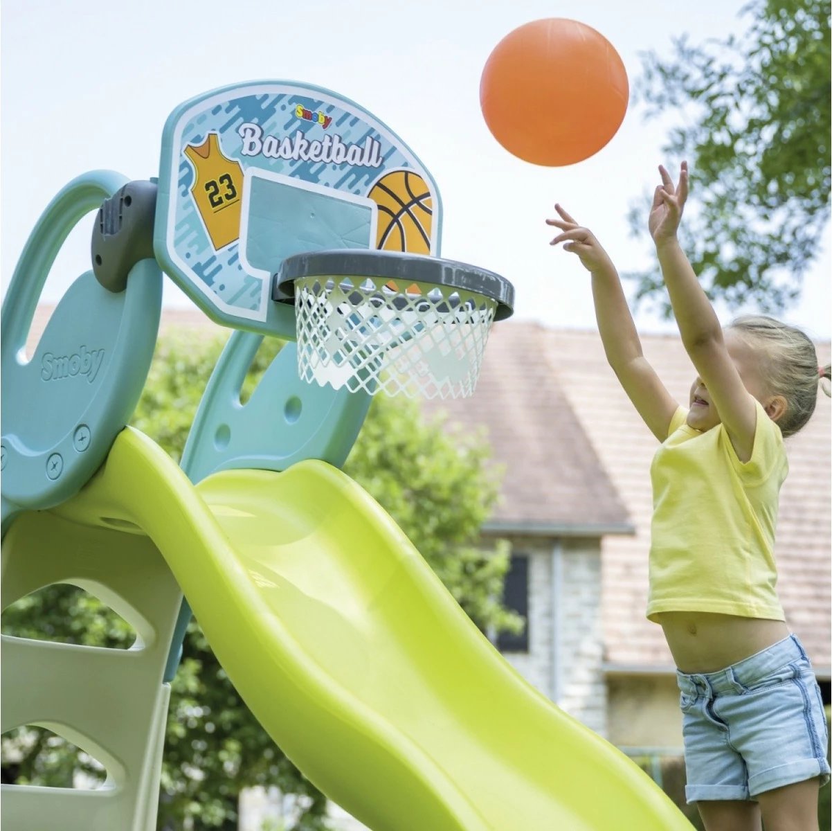 Set basketbolli Smoby 7600820700 për fëmijë, plastikë, shumëngjyrësh