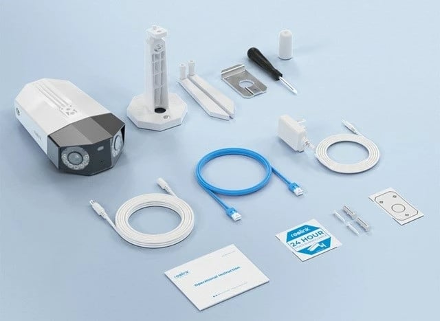 Kamerë sigurie Reolink Duo Series W730, 4K, Wi-Fi, pamje panoramike 180°, e bardhë