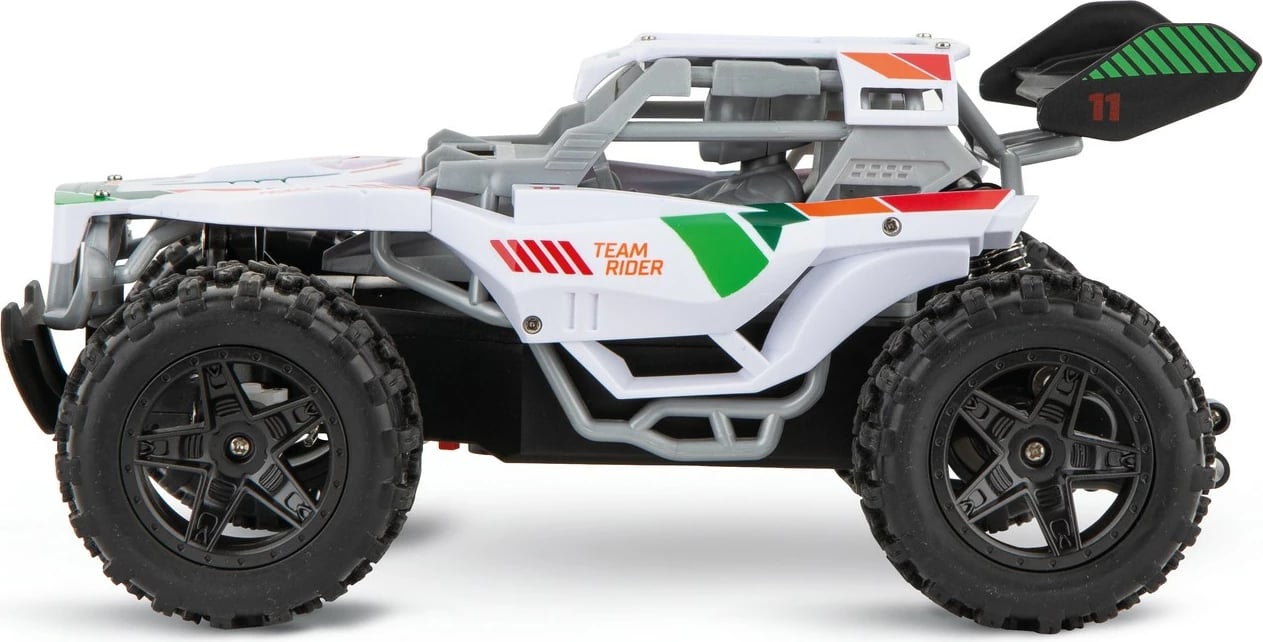 Makine lodër Carrera RC Team Rider, buggy, 2.4GHz, elektrike, bardhë