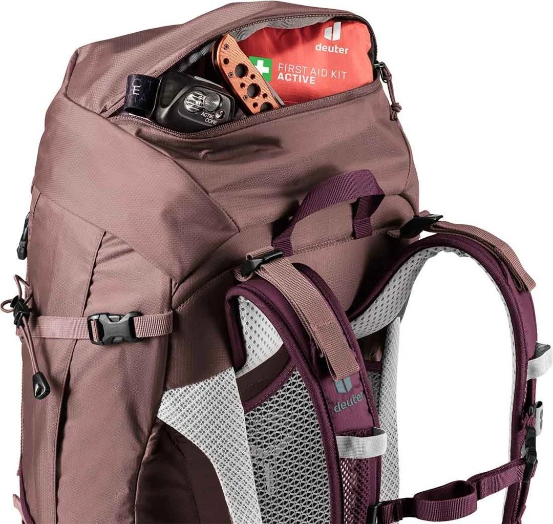 Çantë shpine Deuter Futura Pro 38 SL për hiking, 38L, ashrose/cassis