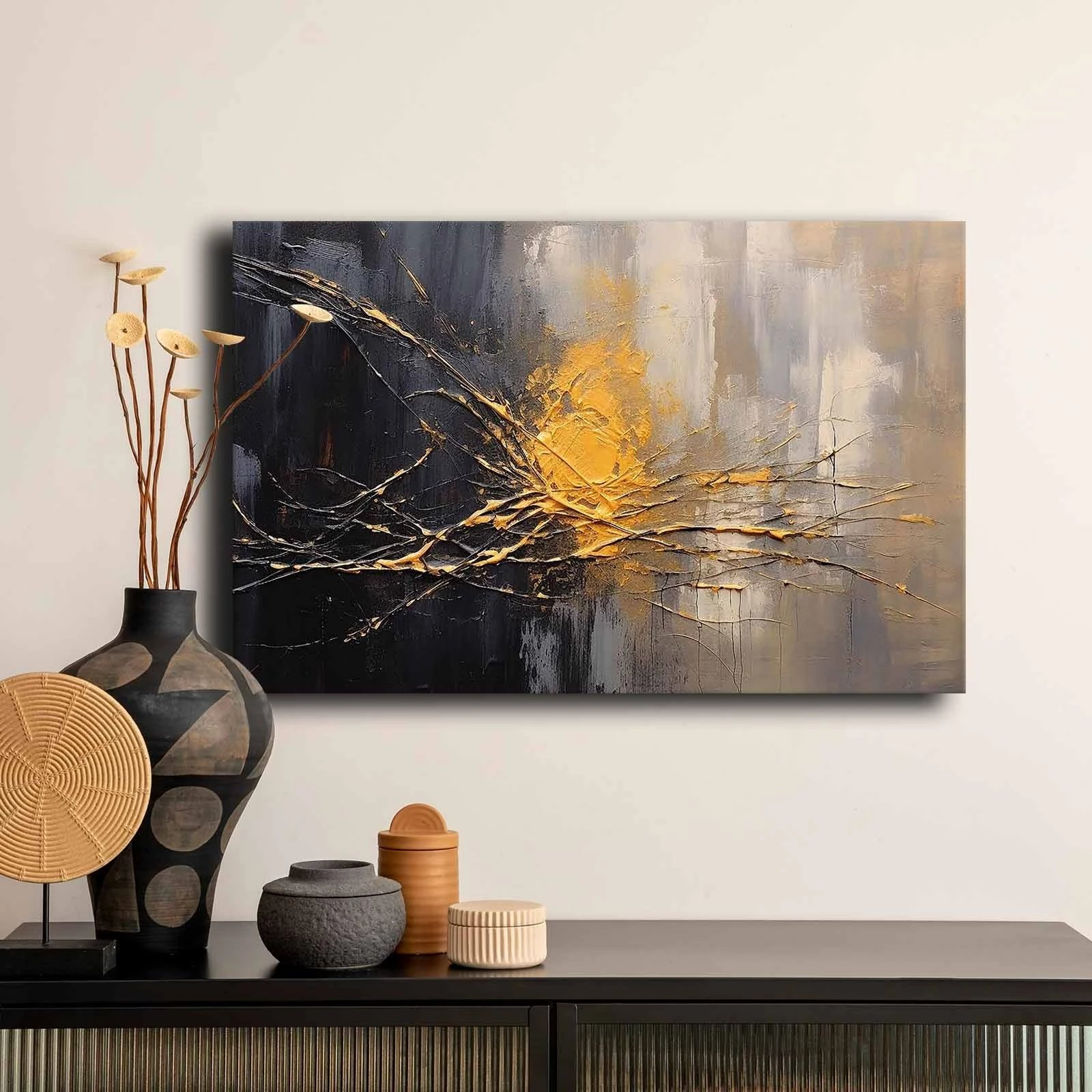 Pikturë dekorative në kanavacë, shumëngjyrëshe, 45x70cm, 4570GSC-008