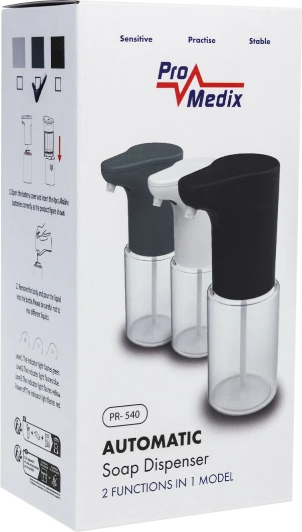 Dozator automatik pa prekje ProMedix PR-540 GR, 300 ml, gri