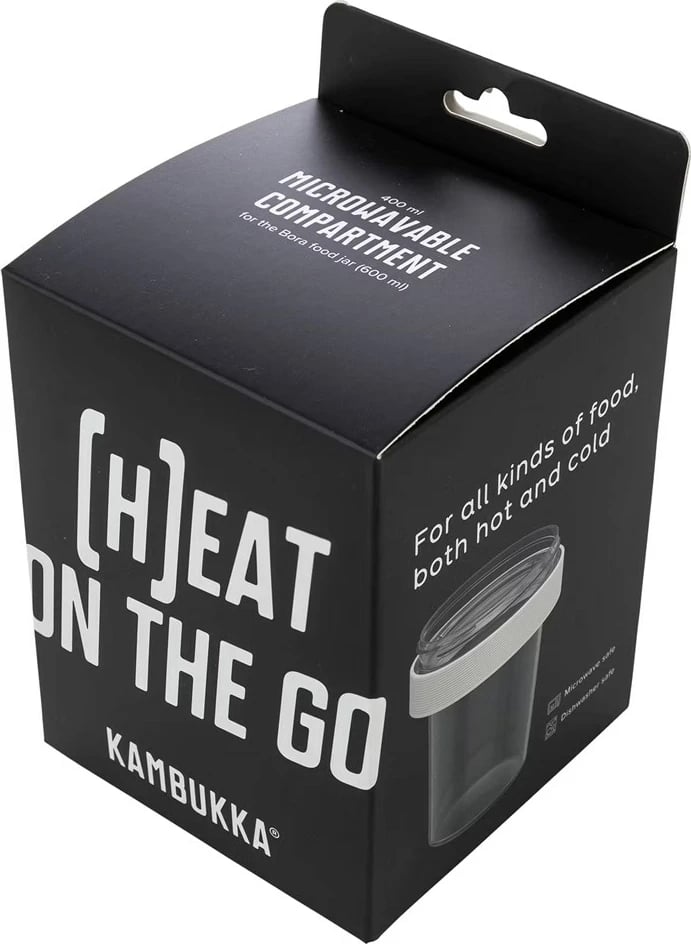 Enë termike Kambukka Bora Micro Compartment, 400 ml, e zezë