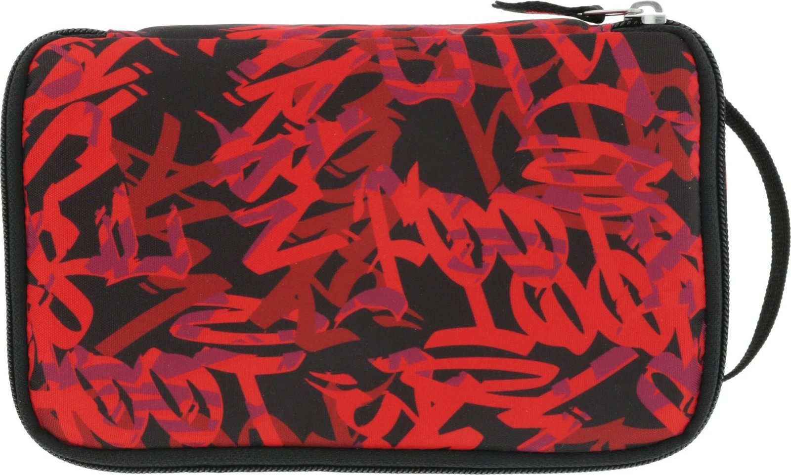 Mbështjellës lapsash herlitz Faulenzer 2 Go Graffiti, poliester, zi/kuqe