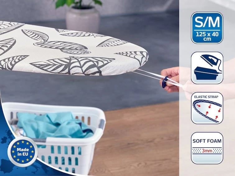 Mbulesë tavoline hekurosje LEIFHEIT Perfect Steam Air Board Express M, shkumë, shumëngjyrëshe