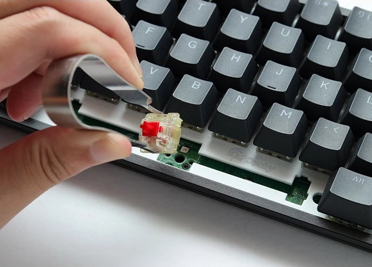 Tastierë mekanike Ducky One 3 Mini, RGB LED, PBT, USB Type-C, e bardhë