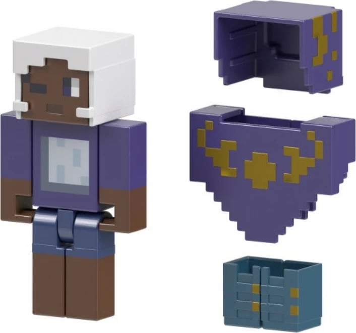 Figurë aksioni Minecraft Mattel Stardust Poncho, me 5 aksesorë, 8 cm