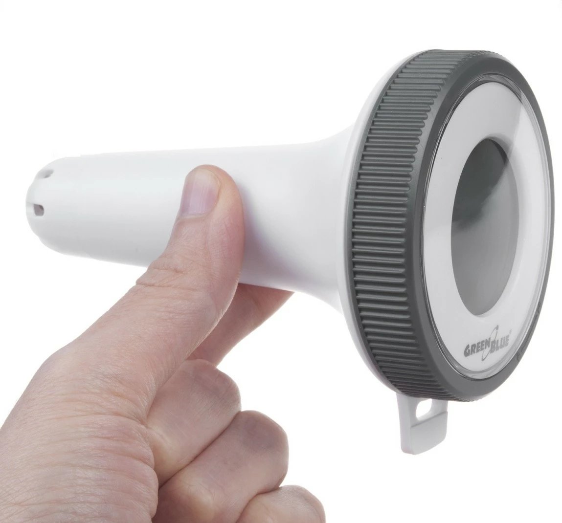 Stacion moti me termometër për pishinë GreenBlue GB216, i bardhë