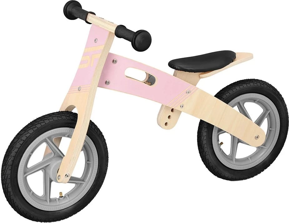 Biçikletë balancuese Spokey Woo Ride Duo R3175, për fëmijë, gri-rozë