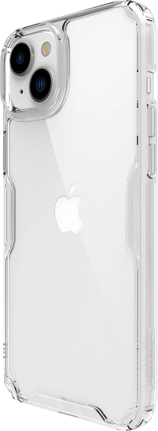 Mbështjellës Nillkin Nature Pro për iPhone 15, Transparent, i bardhë