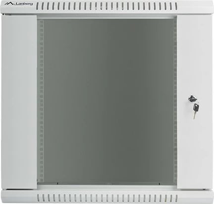 Kasë rrjeti Lanberg WF01-6412-10S, 19", 12U, xham, gri