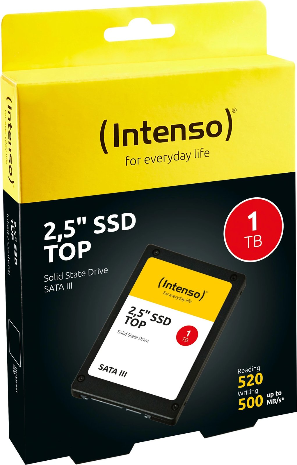 SSD Intenso Top, 1 TB, 2.5", 550 MB/s, 6 Gbit/s