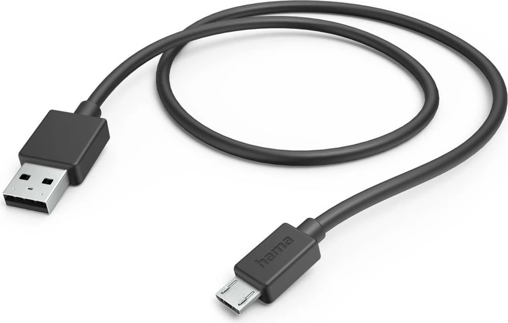 Kabllo karikimi Hama 201584, 1m, Micro USB, e zezë