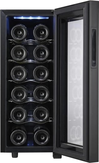 Frigorifer pije, Adler AD 8083, 33 L, 12 shishe, termolektrik 12–18°C, panel me prekje, i zi