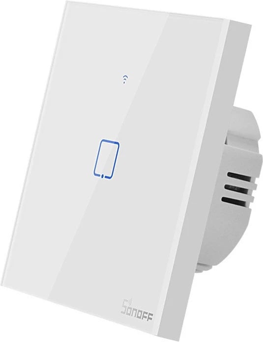 Switch i mençur Sonoff T0EU1C-TX, 1 kanal, WiFi, i bardhë