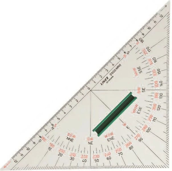 Trekëndësh matës Linex 3200 MRH, akrilik, 24.3 mm, i bardhë