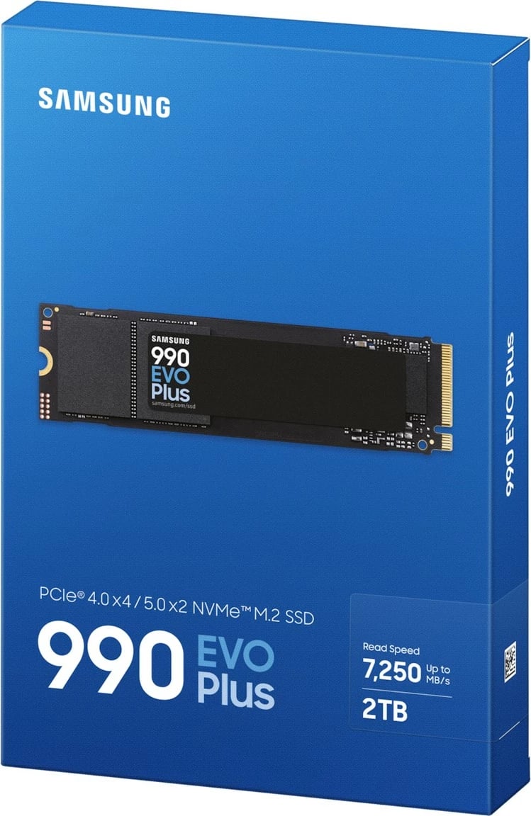 SSD Samsung 990 EVO Plus 2TB, M.2, 7150 MB/s