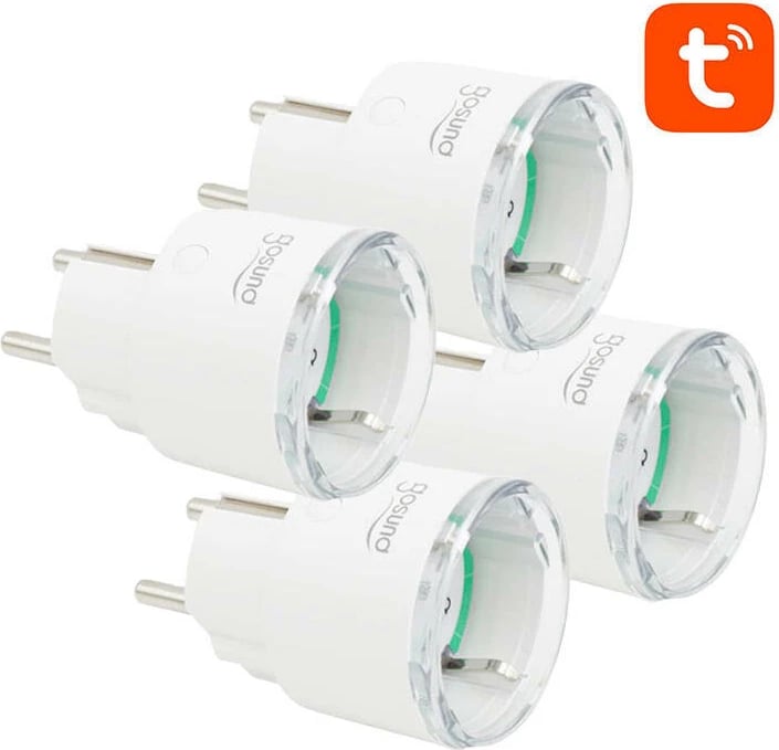 Prizë e mençur WiFi Gosund SP111, 3680W, 16A, set 4 copë, e bardhë Prizë e mençur WiFi Gosund SP111, 3680W, 16A, set 4 copë, e bardhë