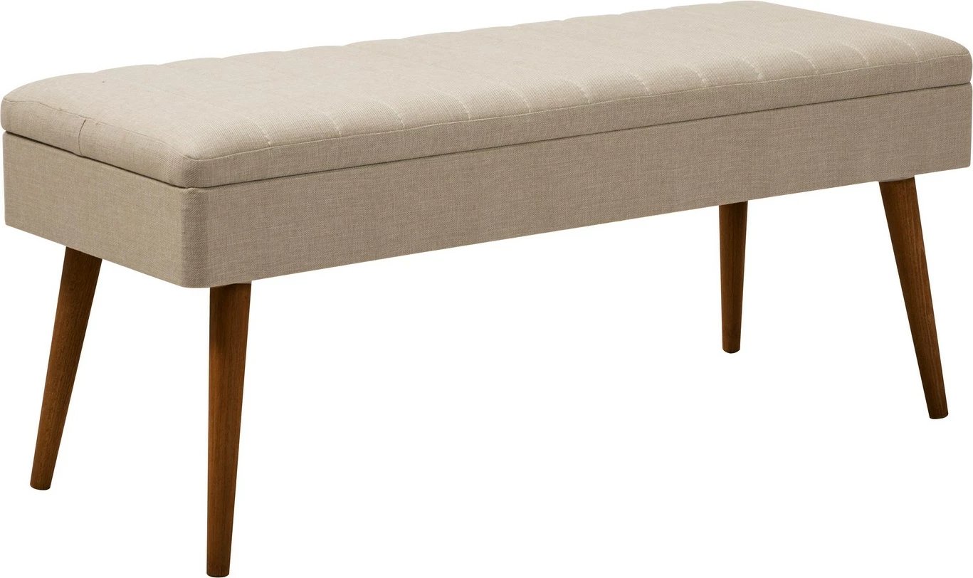 Set tavoline e zgjatshme me karrige, bankë dhe konsol (6 copë), Skye Decor, Vina Bench 04 1005, ngjyrë arre, krem