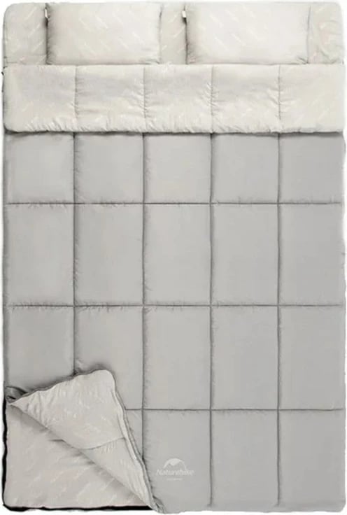 Thes gjumi dopio me jastëk Naturehike, 48 x 40 x 7.62 cm, hiri