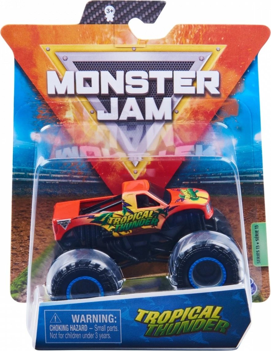 Lodër veturë Monster Jam Spin Master 1:64, metal dhe plastikë, ngjyra të përziera, 1 copë