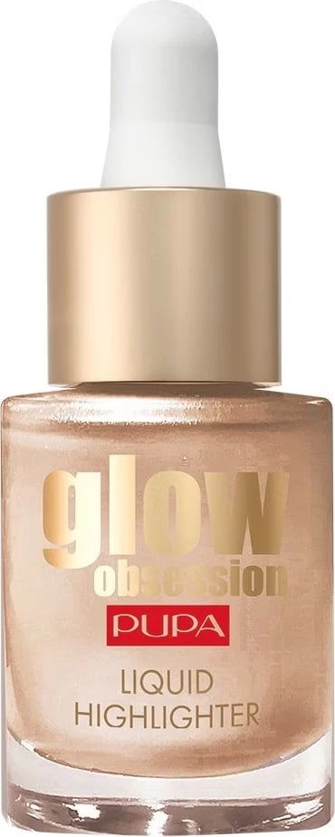 Highlighter për femra Pupa Milano Glow Obsession Liquid Highlighter 002 Moon Light 13.5ml