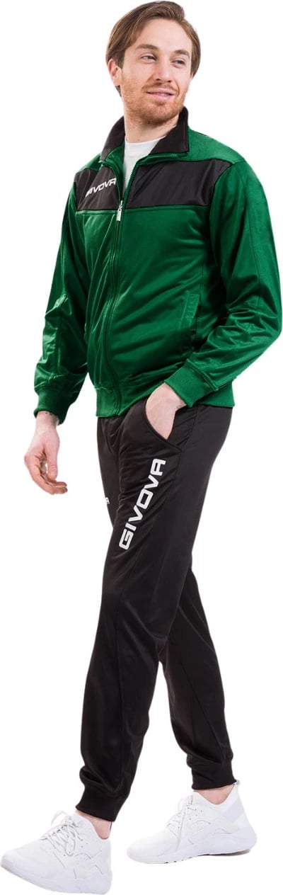 Trenerka unisex Givova, e gjelbër e zezë