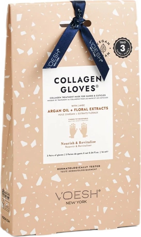 Dorëza maskë për duar VOESH Collagen Gloves Trio për femra, 3 palë