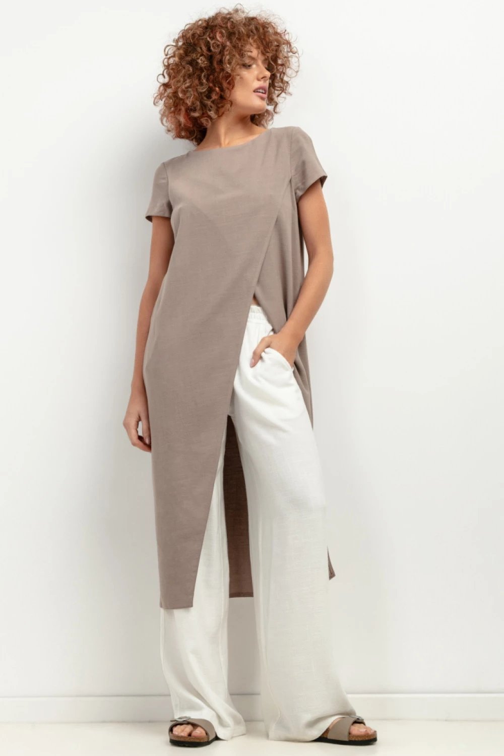 Tunikë Tessita model 198566, ngjyrë kafe