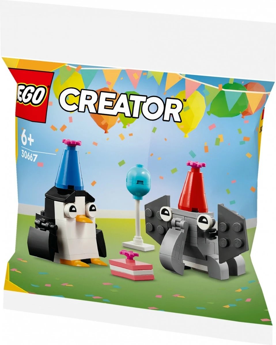 Set LEGO Creator 30667 Birthday Party with Animals, 72 pjesë, plastikë
