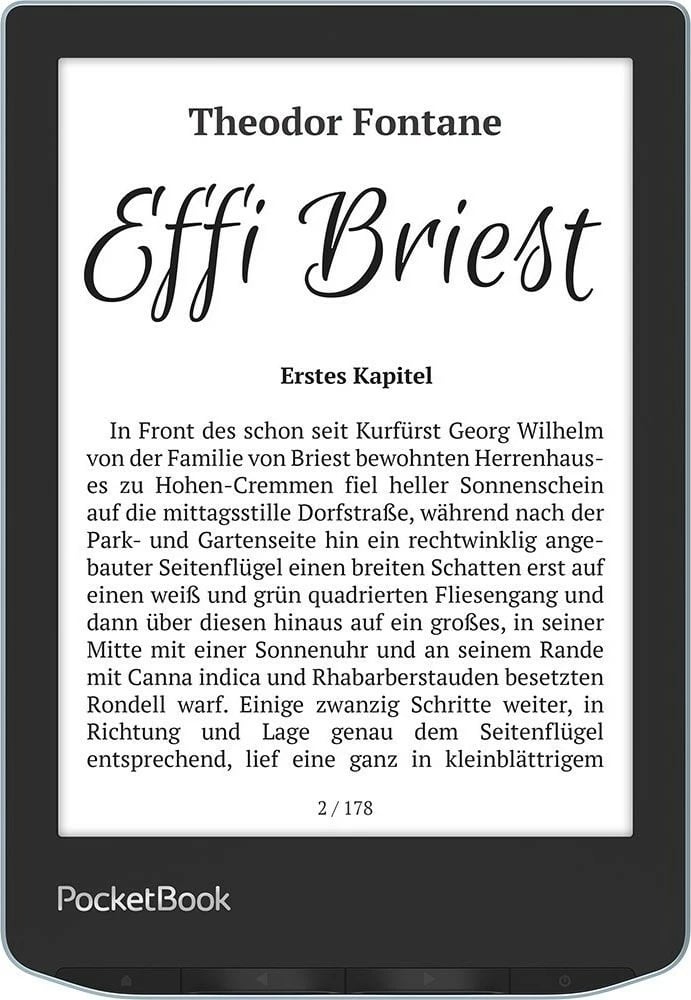 Lexues elektronik PocketBook Verse, 8GB, 6 inç, E Ink Carta, blu e çelët