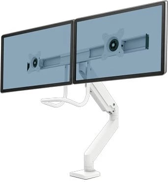 Krah monitori Fellowes Eppa 9909401, 2 ekrane, 32 inç, rregullim lartësie, i bardhë