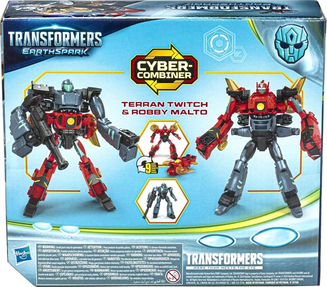 Lodra Transformers EarthSpark Cyber-Combiner 1, Hasbro, Multikolor