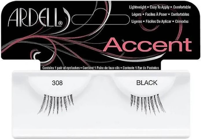Qerpikë artificial Ardell Accent Lash 308 unisex black