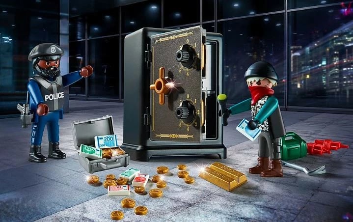 Set lodrash Playmobil City Action 70908 Starter Pack Safe Break-in, 53 pjesë