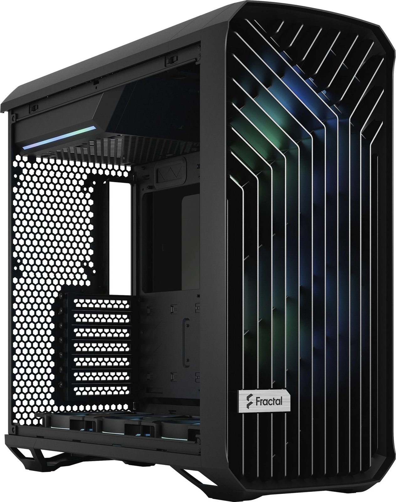 Kasë Fractal Design Torrent, Tower, PC, ATX, EATX, ITX, micro ATX, SSI CEB, Tempered glass, Gaming, e zezë Kasë Fractal Design Torrent, Tower, PC, ATX, EATX, ITX, micro ATX, SSI CEB, Tempered glass, Gaming, e zezë