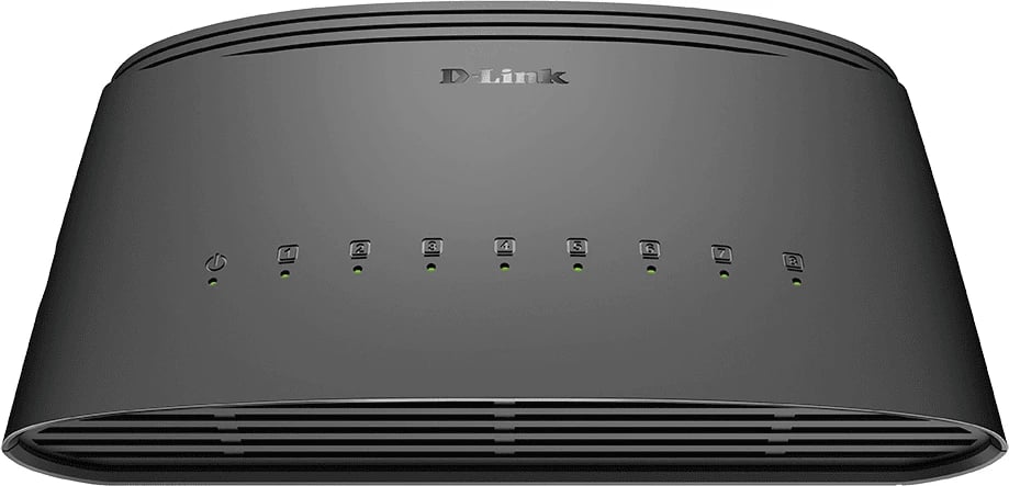 Switch, D-Link DGS-1008D/GS1008D 8 porta Gigabit, e zezë