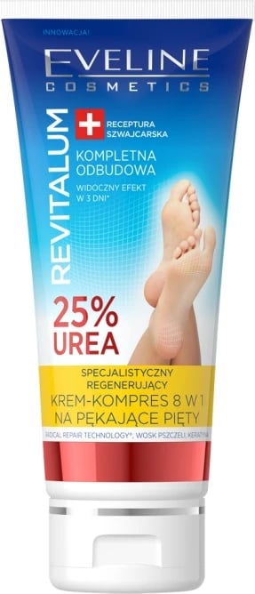 Krem për këmbë Eveline Cosmetics Revitalum 25% Urea 8-in-1, 100ml