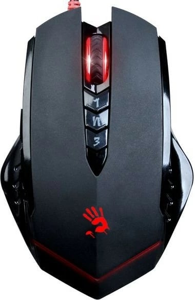 Maus gaming A4Tech Bloody V8m, me kabllo, USB, 8 butona, i zi