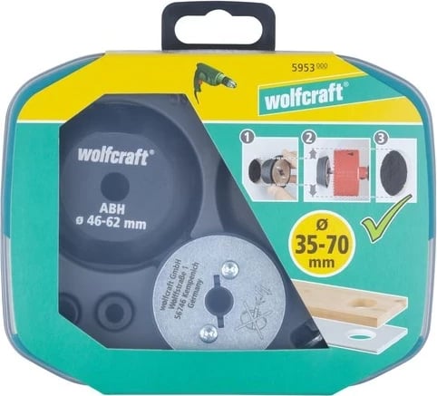 Aksesor për shpues Wolfcraft 5953000, 3 copë