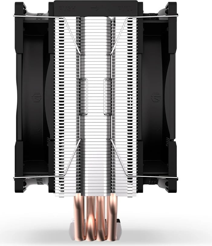 Ftohës procesori Endorfy Fera 5 Dual Fan, EY3A006, 2 ventilatorë, 12 cm, për socket Intel/AMD, i zi